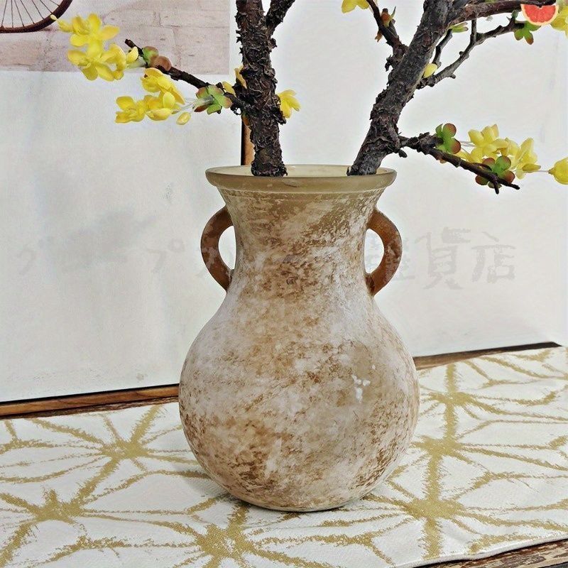 ビンテージ　ヴィンテージ　アルミ　花瓶　花器　フラワーベース　インテリア　雑貨 ヴィンテージ ガラス フラワーベース (H32cm)｜アンティーク雑貨