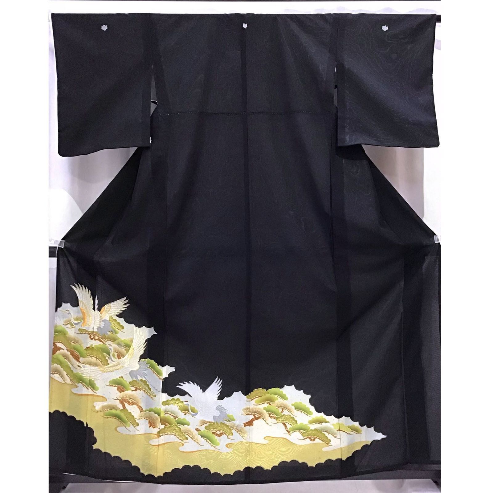 着物 黒留袖 絽 五つ紋 夏用 黒地 No.200701-1120 梱包サイズ60