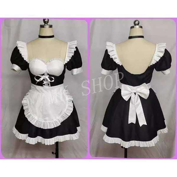 楓と鈴 コスプレ メイド 衣装 男女兼用 コスチューム 演出服 アニメ ゲーム ハロウィン cosplay 変装