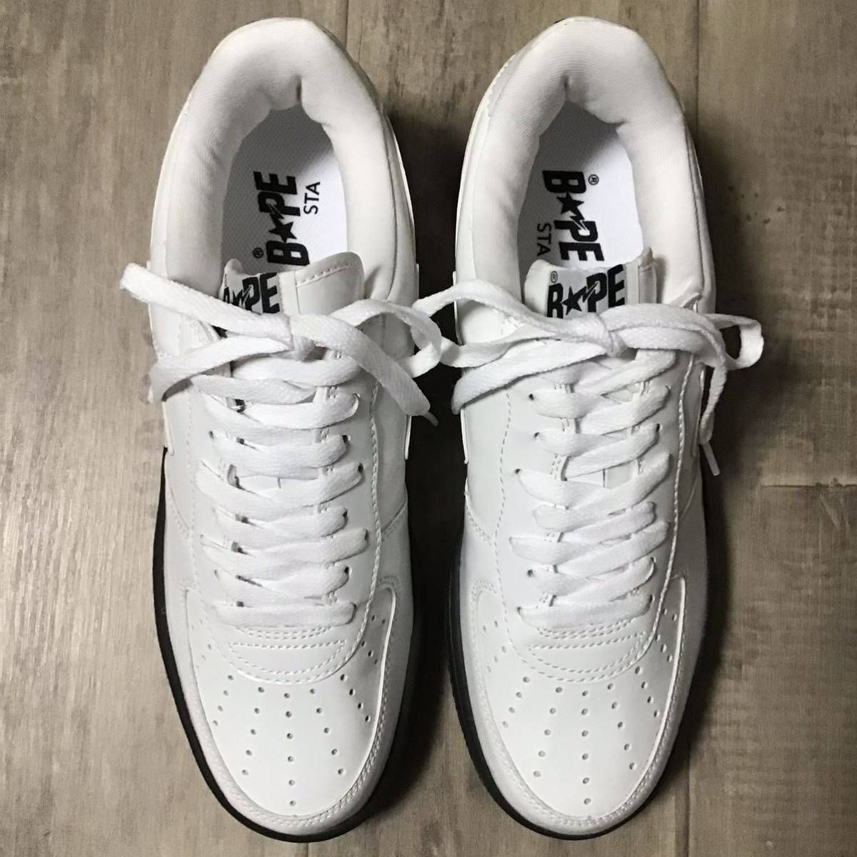 ☆新品☆ エナメル BAPESTA スニーカー 27.5cm US9.5 black white a 