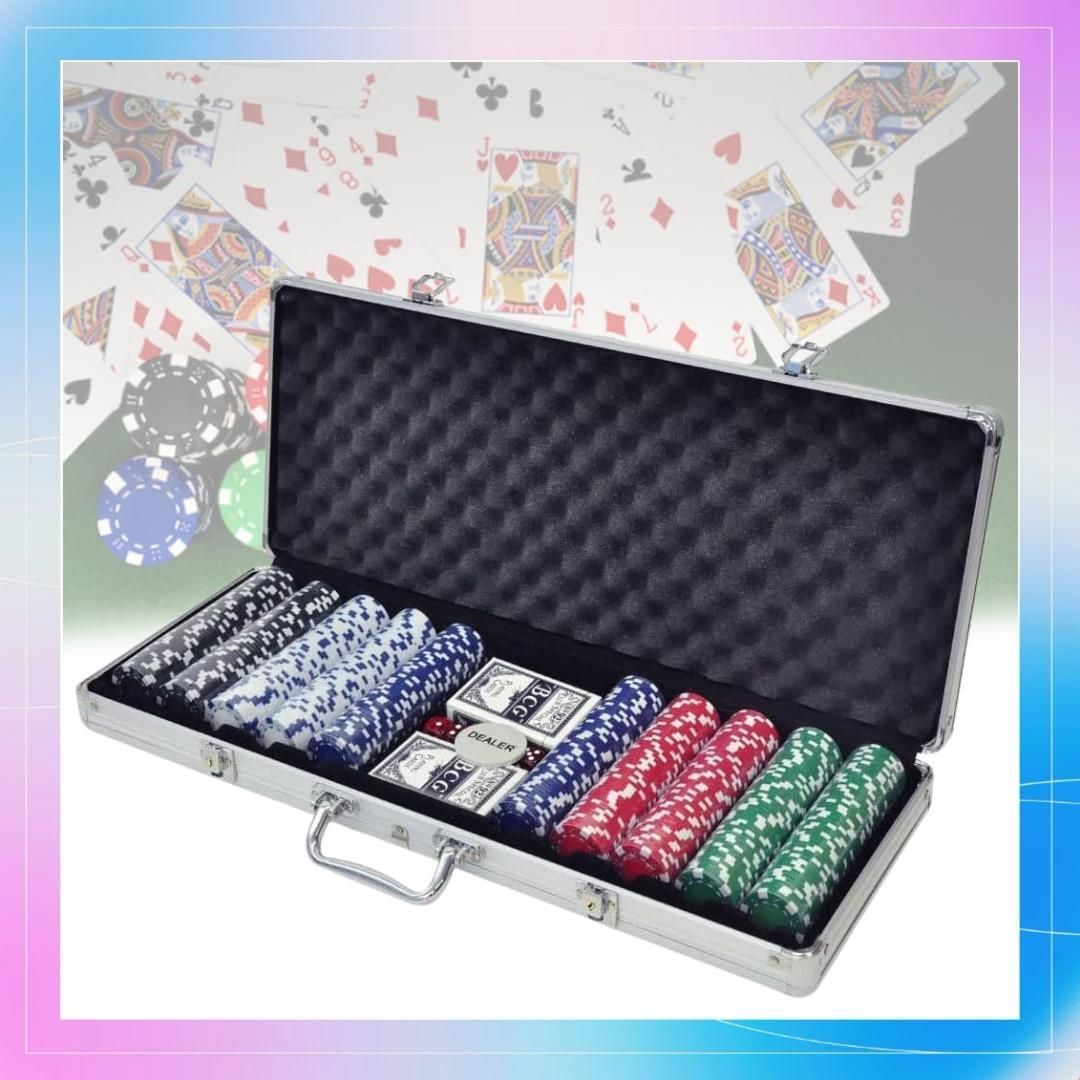 iimono117 ポーカーセット チップ500枚 アルミケース 鍵付き ポーカー ...