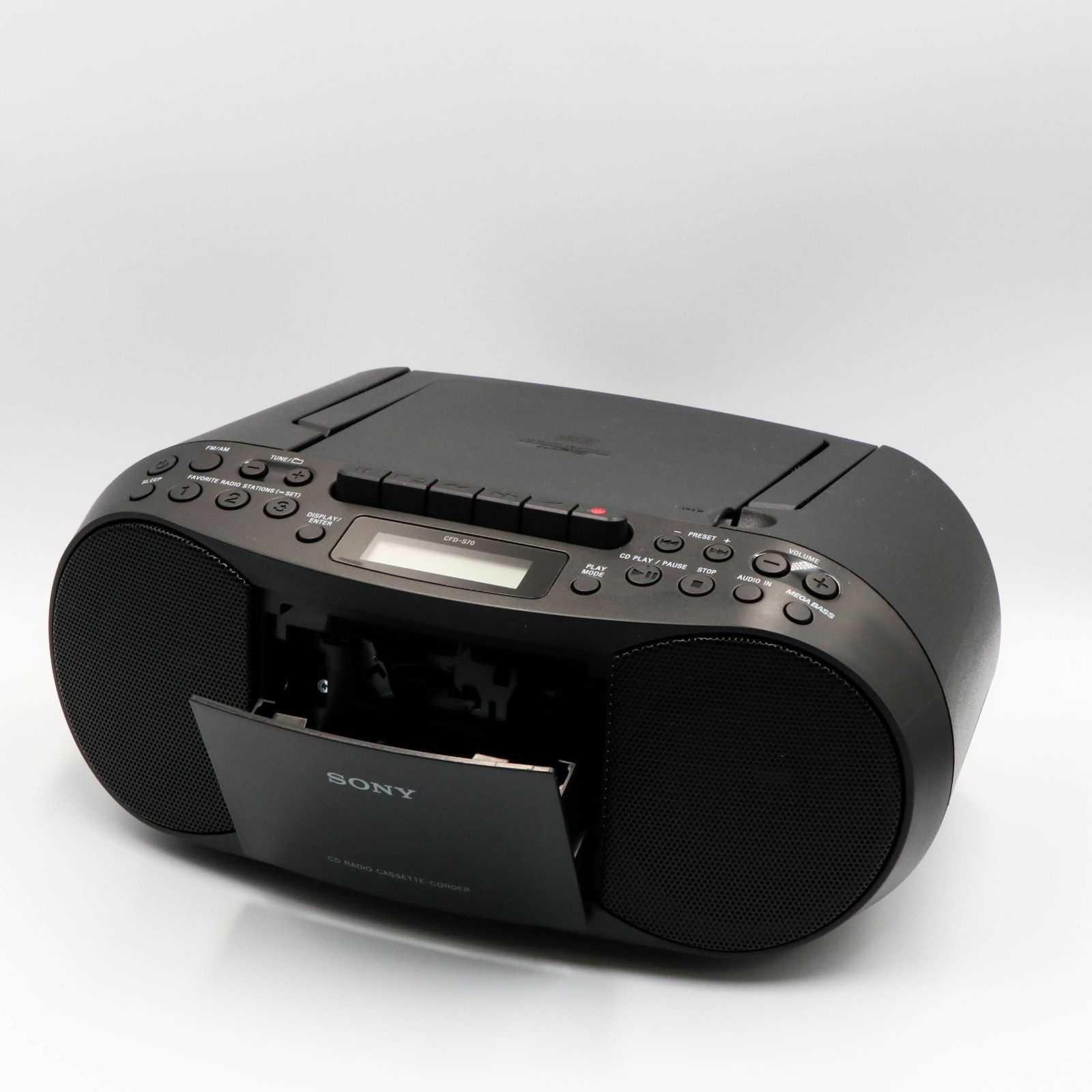 ○SONY○ ワイドFM視聴可能 CDラジカセ CFD-S70 米国版 カセット