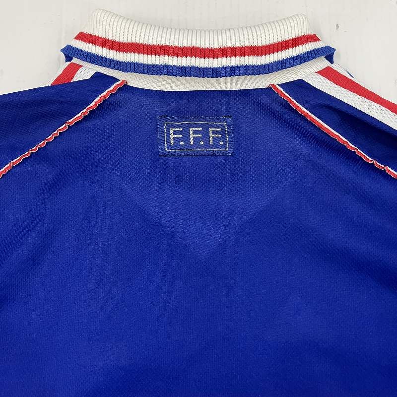 90s フランス代表 ワールドカップ ユニフォーム ゲームシャツ サッカー アディダス adidas 1998 フランス代表 ワールドカップ サッカー