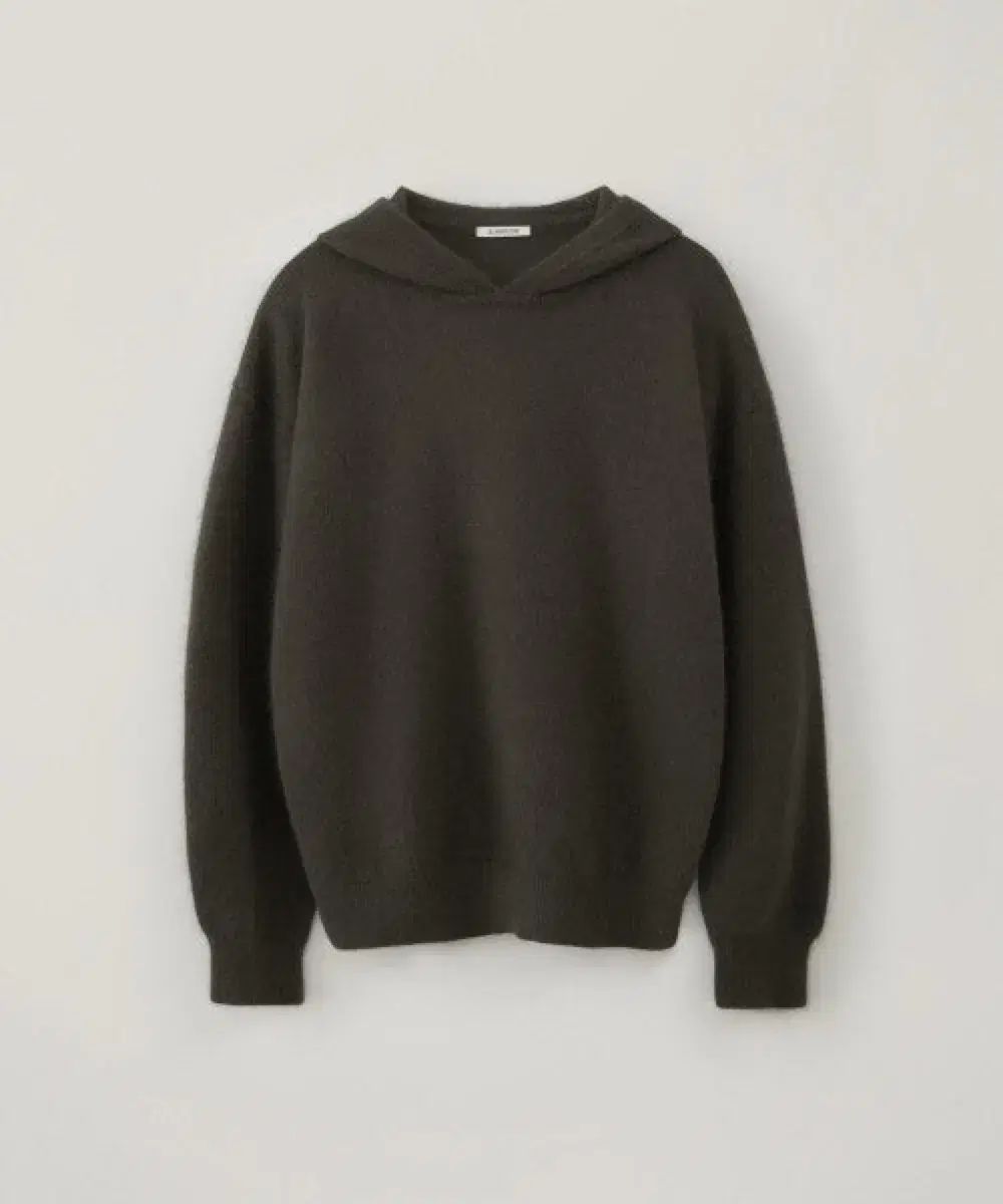 3 BLANK ROOM KNITTED フーディー チャコール オリーブ