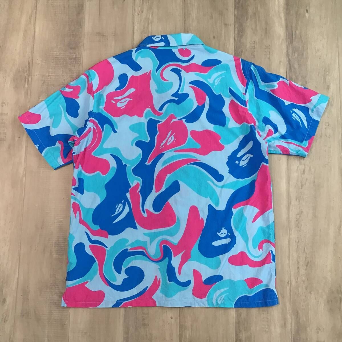 XL MARBLE camo アロハシャツ a bathing ape BAPE camo shirt エイプ ベイプ アベイシングエイプ 迷彩