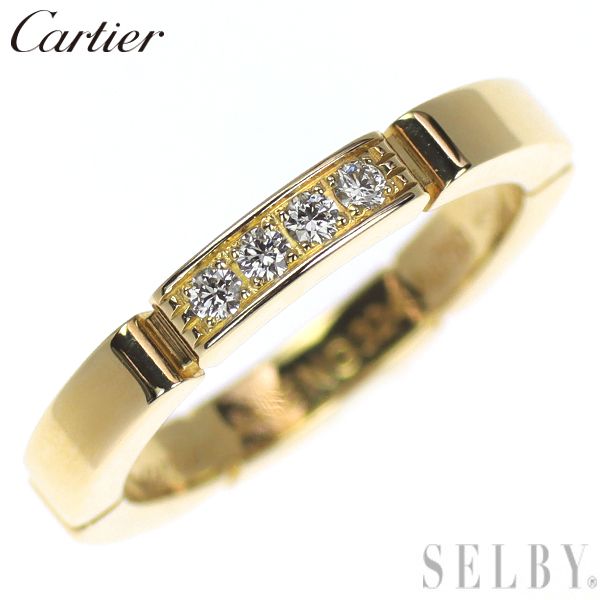 カルティエ K18YG ダイヤモンド リング マイヨンパンテール 44号  