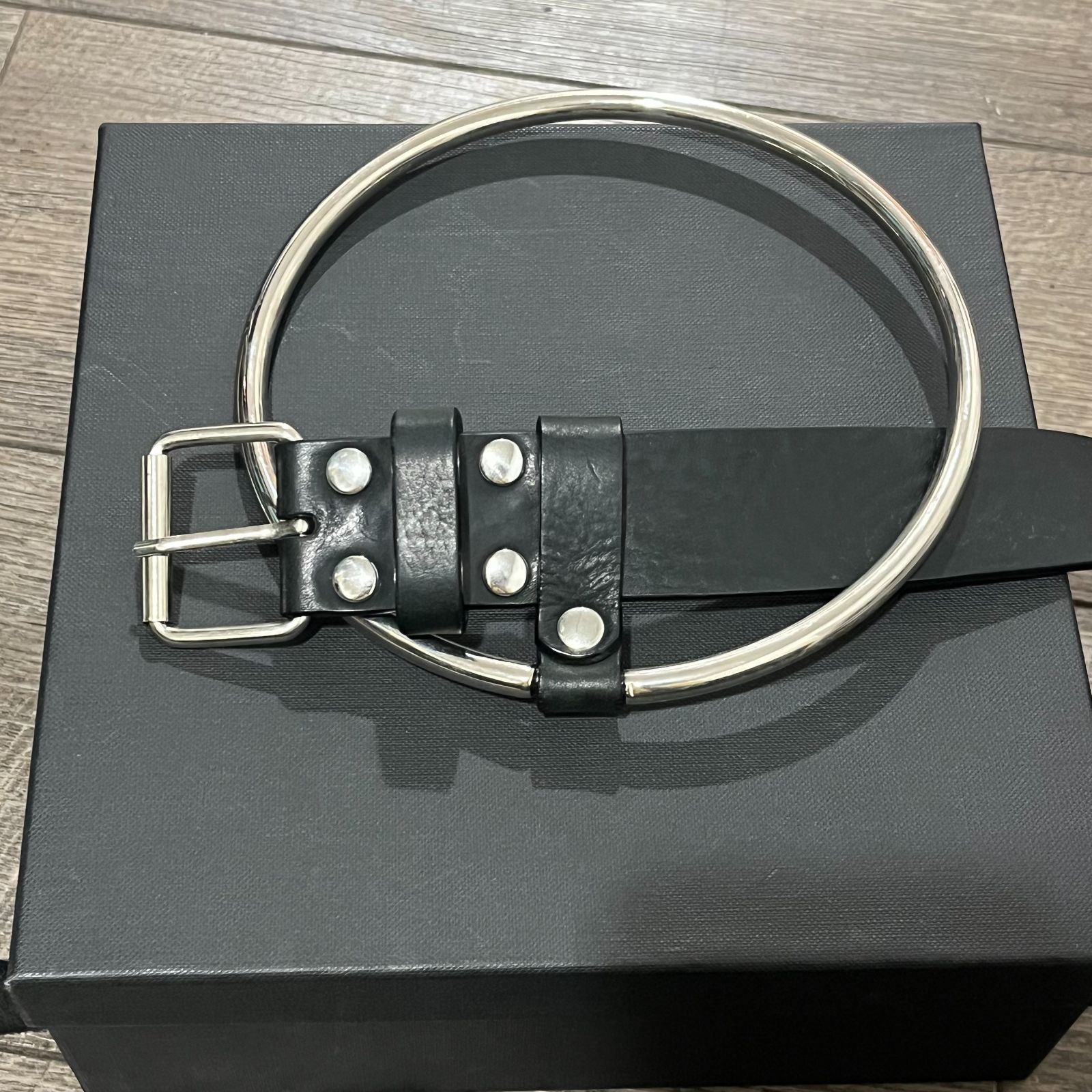 希少 VETEMENTS Ring leather belt レザー リング ベルト ヴェトモン 17483A