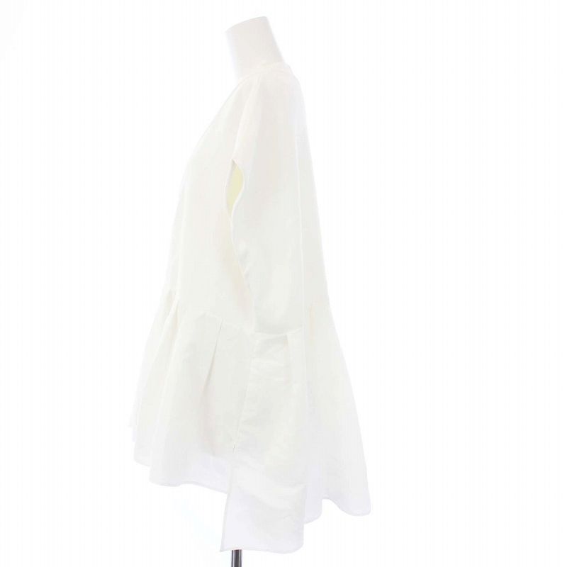 アドーア ADORE 24SS タフタペプラムカーデ カーディガン ニット 切替 ノースリーブ 38 M 白 ホワイト 531-4270619 /KH レディース アドーア ADORE 24SS タフタペプラムカーデ カーディガン ニット