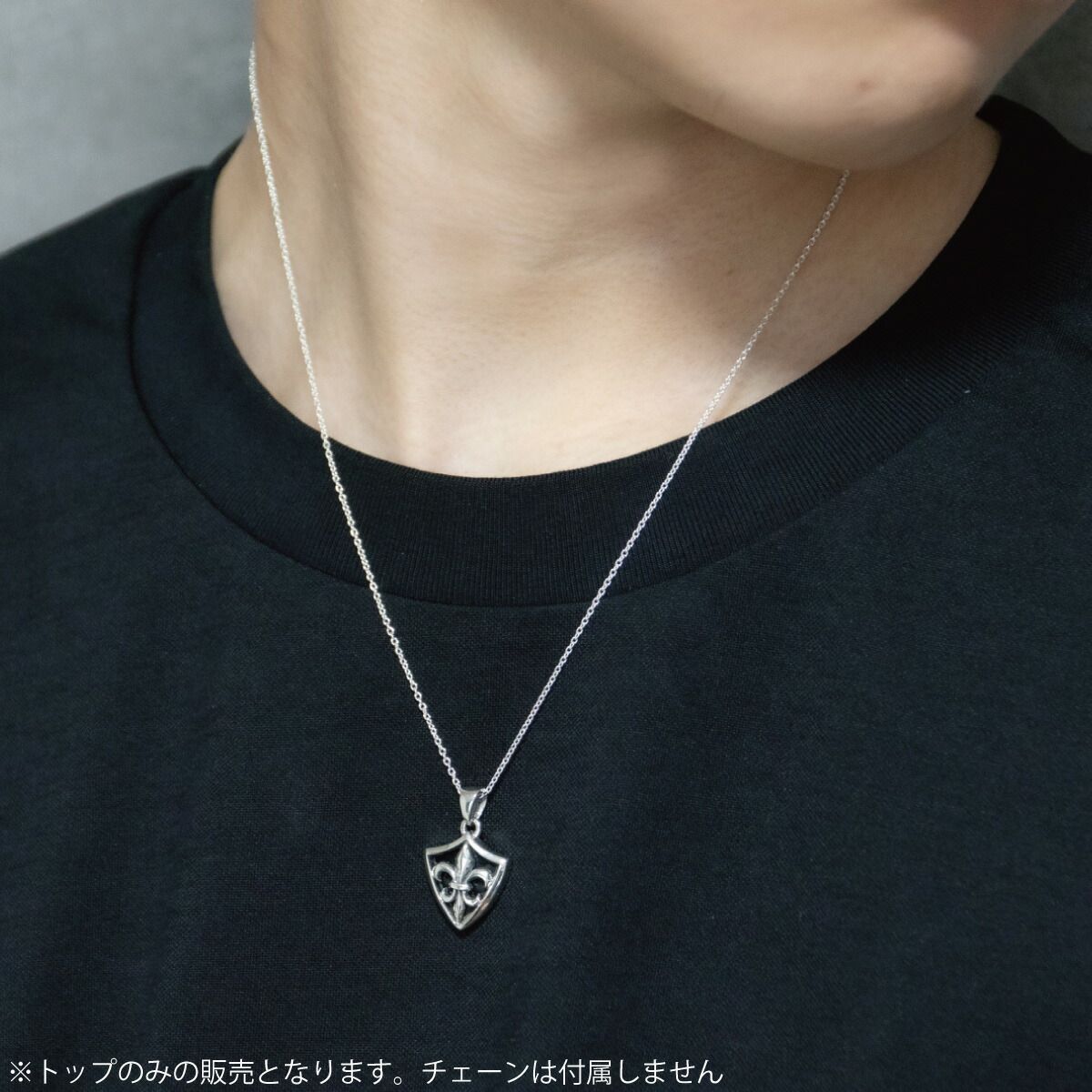 ペンダントトップ ネックレストップのみ メンズ シルバー925 オニキス