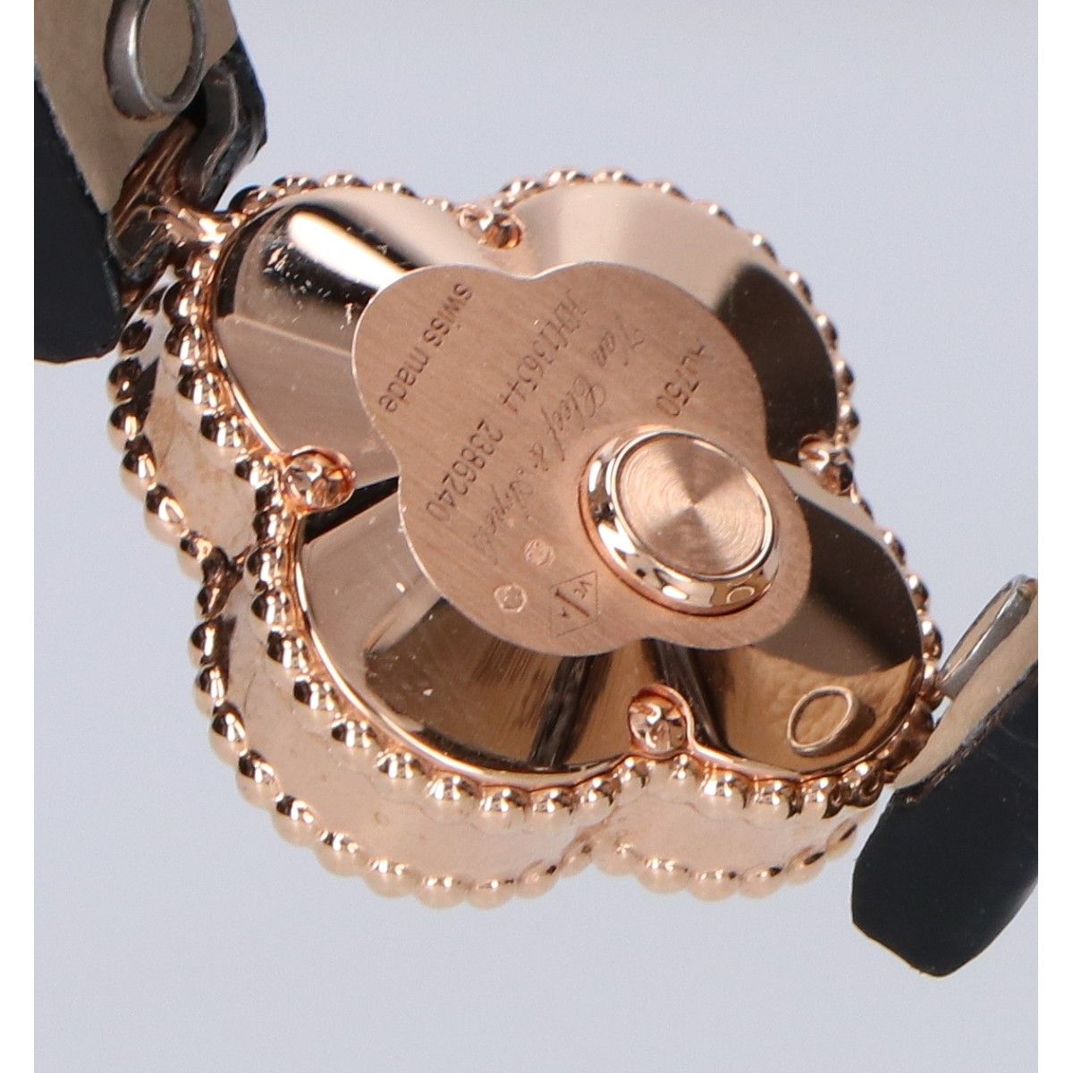 【美品】ヴァンクリーフ＆アーペル　スウィートアルハンブラ マザーオブパール スウィート アルハンブラ ウォッチ 18K ローズ ゴールド, マザー