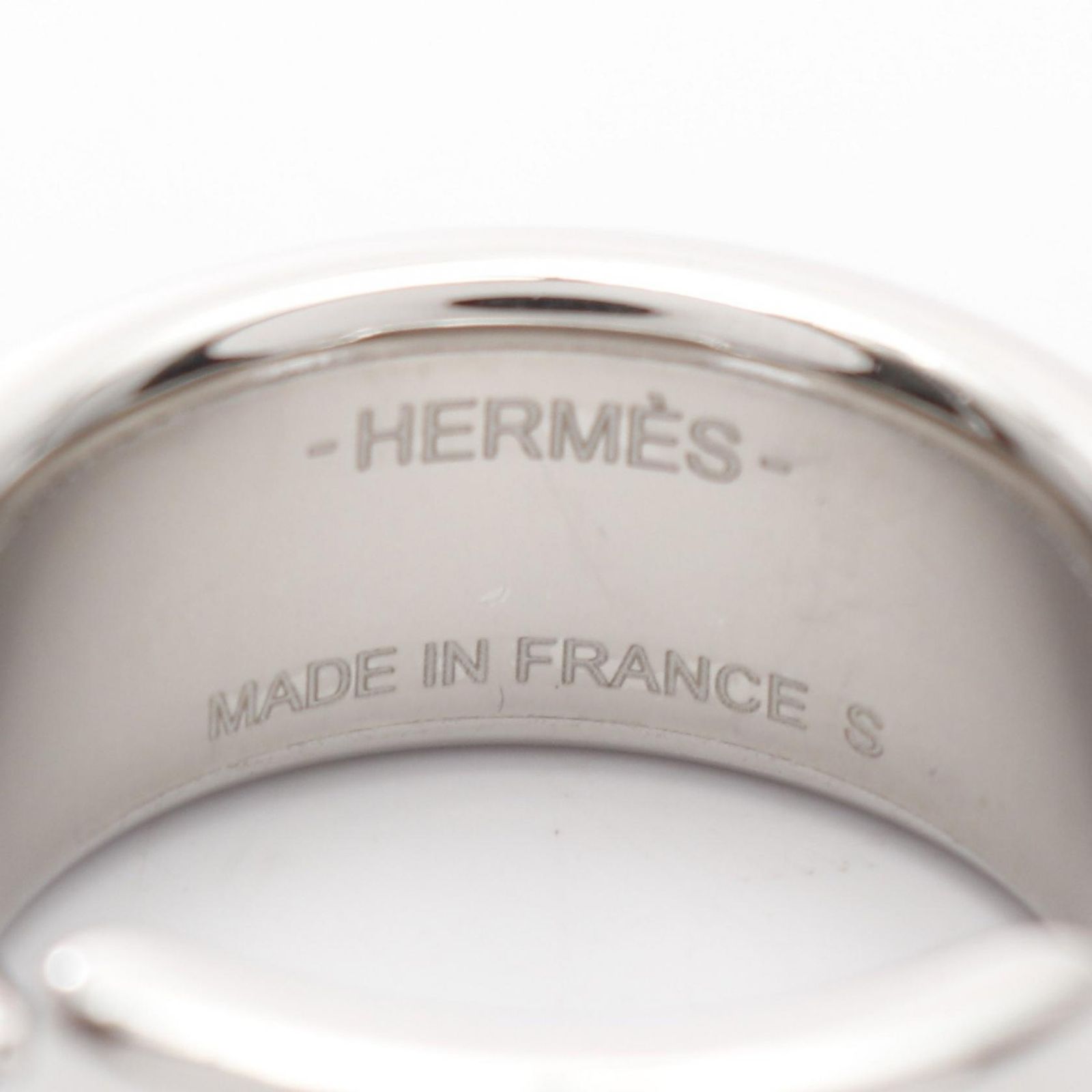 エルメス HERMES リング・指輪 オランプPM ブラック×シルバー