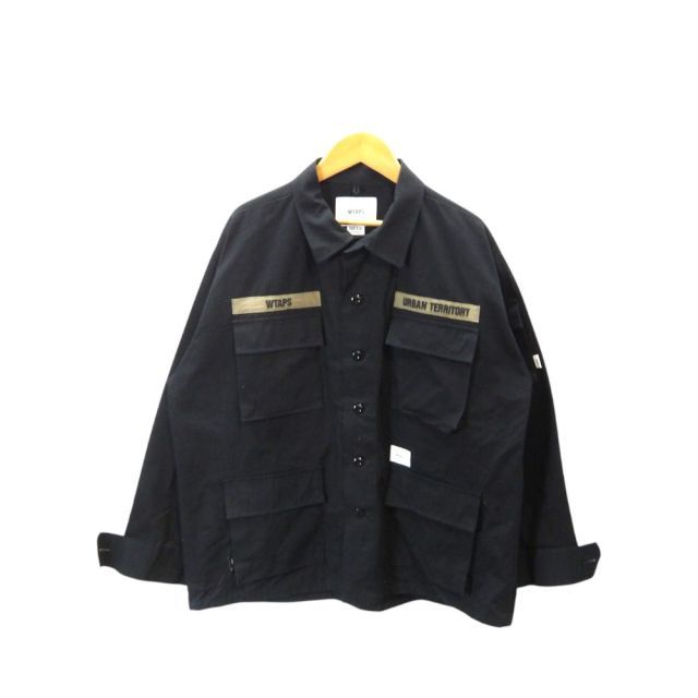 WTAPS JUNGLE LS RIPSTOP CORDURA BLACK サイズ2 202WVDT-SHM01 ダブルタップス ジャングル ロングスリーブ リップストップ コーデュラ アウター ジャケット 大名店