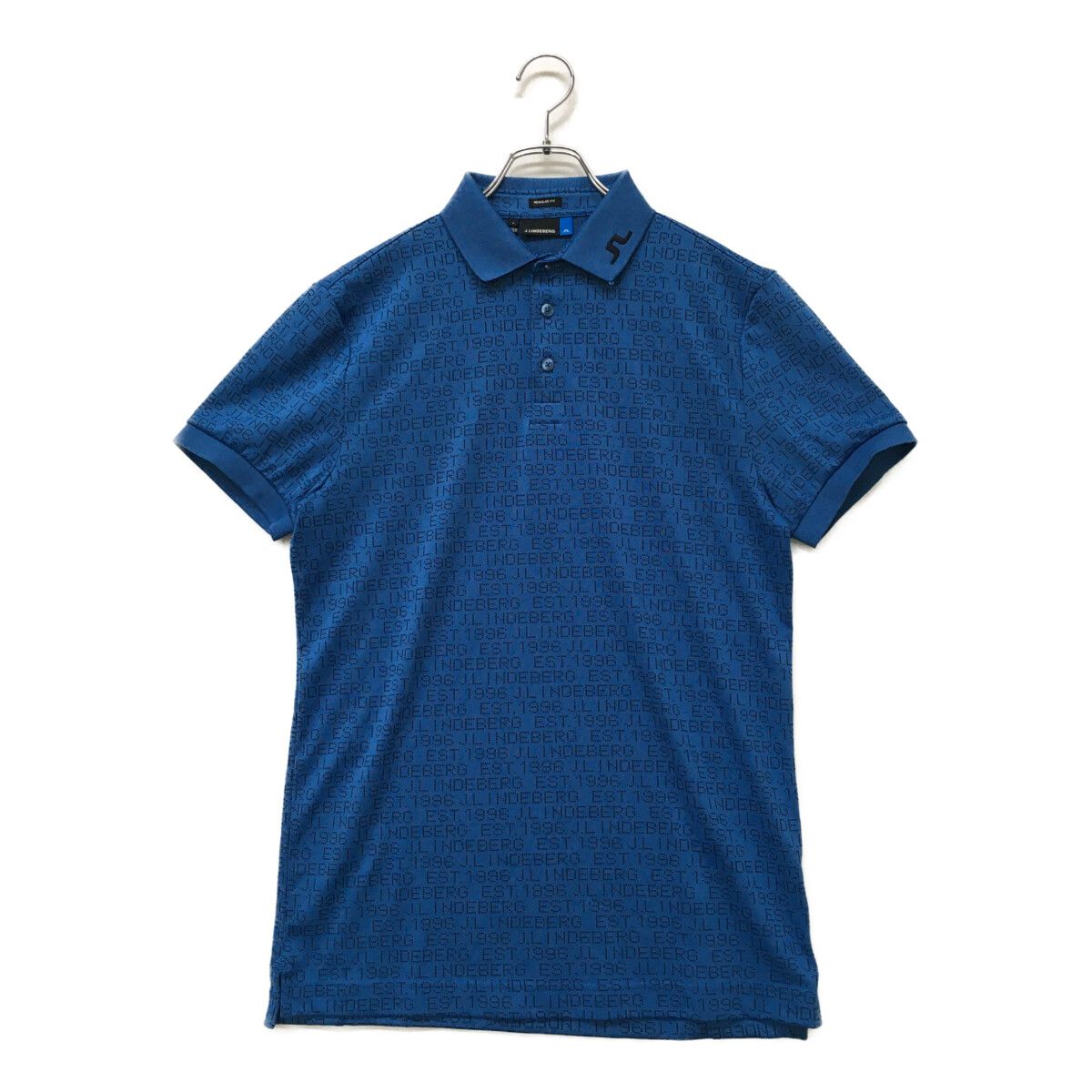 J.LINDEBERG ポロシャツ S 青 J.Lindeberg ブルーポロシャツ Sサイズ メンズ ジェイ