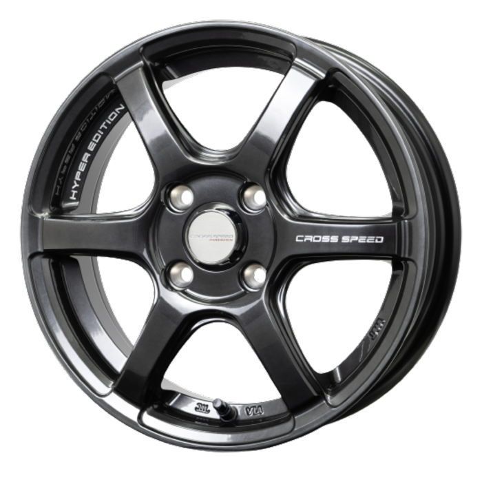 ホイール4本セット CROSS SPEED RS6 ダイヤモンドブラック 15 ホイール4本セット CROSS SPEED RS6 ダイヤモンドブラック 15