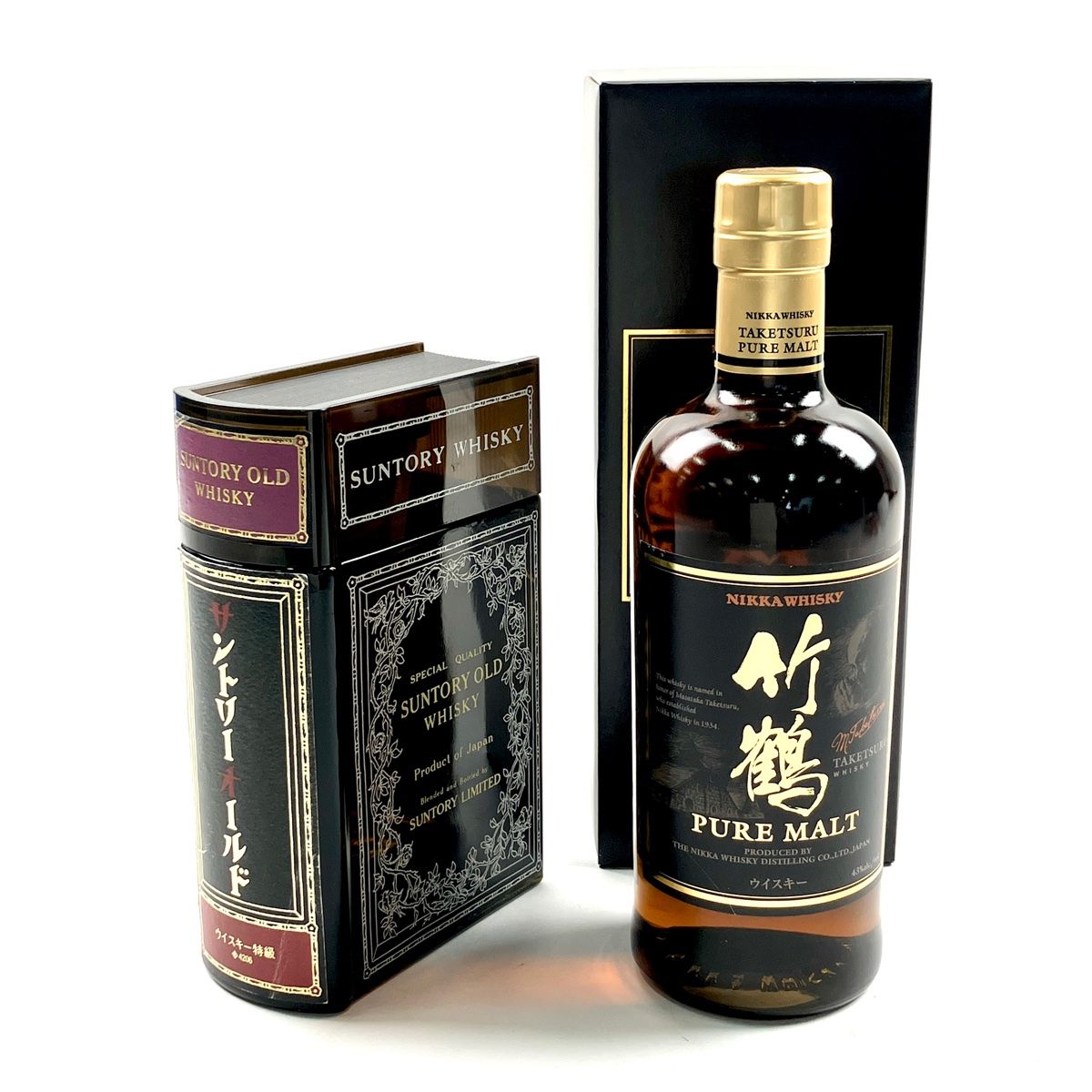 ニッカ ウイスキー レア オールド 角びん 2本 セット まとめ売り 古酒