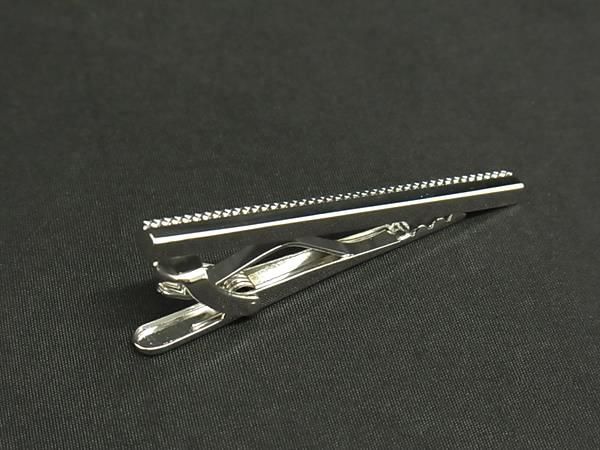 新品未使用 TATEOSSIAN タテオシアン ネクタイピン タイクリップ アクセサリー ビジネス 紳士 メンズ シルバー系 AZ8659