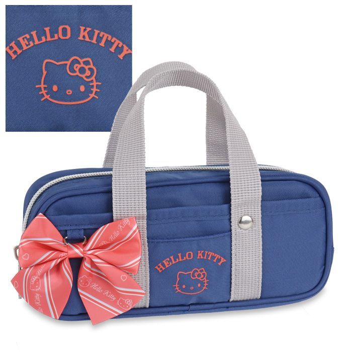 キティ ネイビー×レッド CR132828】 ペンケース 筆箱 女の子