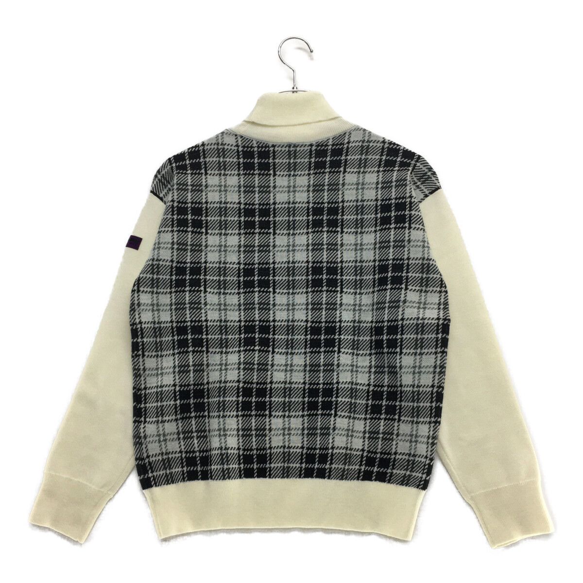 JUN&ROPE’ - coco 中古 ジュン＆ロペ JUN&ROPE レディース セーター S 白×黒 タートルネック チェック 中古 レディース ジュン＆ロペ JUN&ROPE セーター S 白×黒