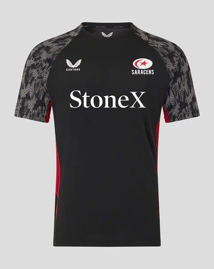 送料無料 匿名配送 カストレ サラセンズ 2026 Tシャツ メンズ ブラック 黒 レッド 赤 公式モデル 日本未発売