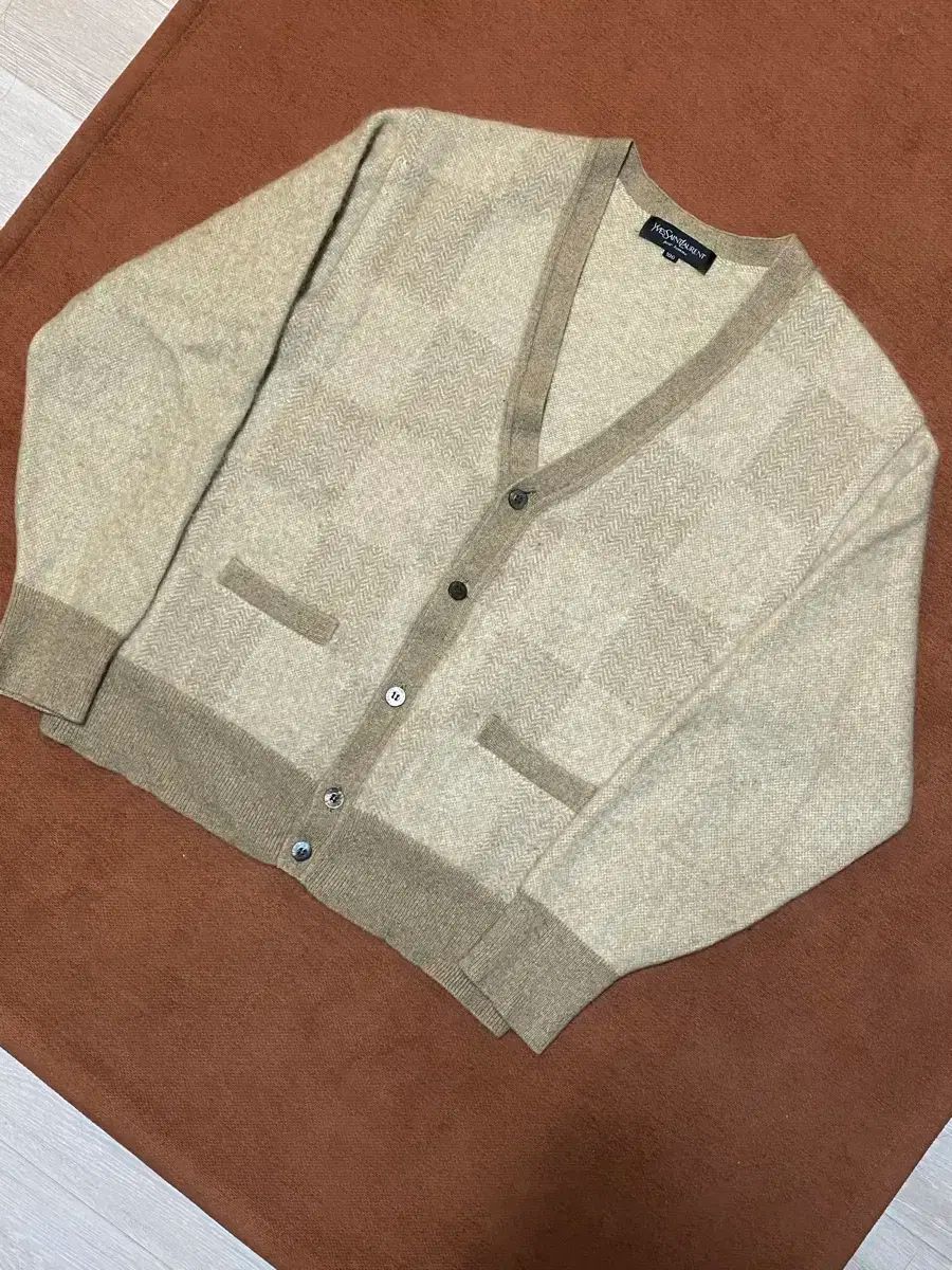 YVES SAINT LAURENT イヴ サンローラン カシミア カーディガン