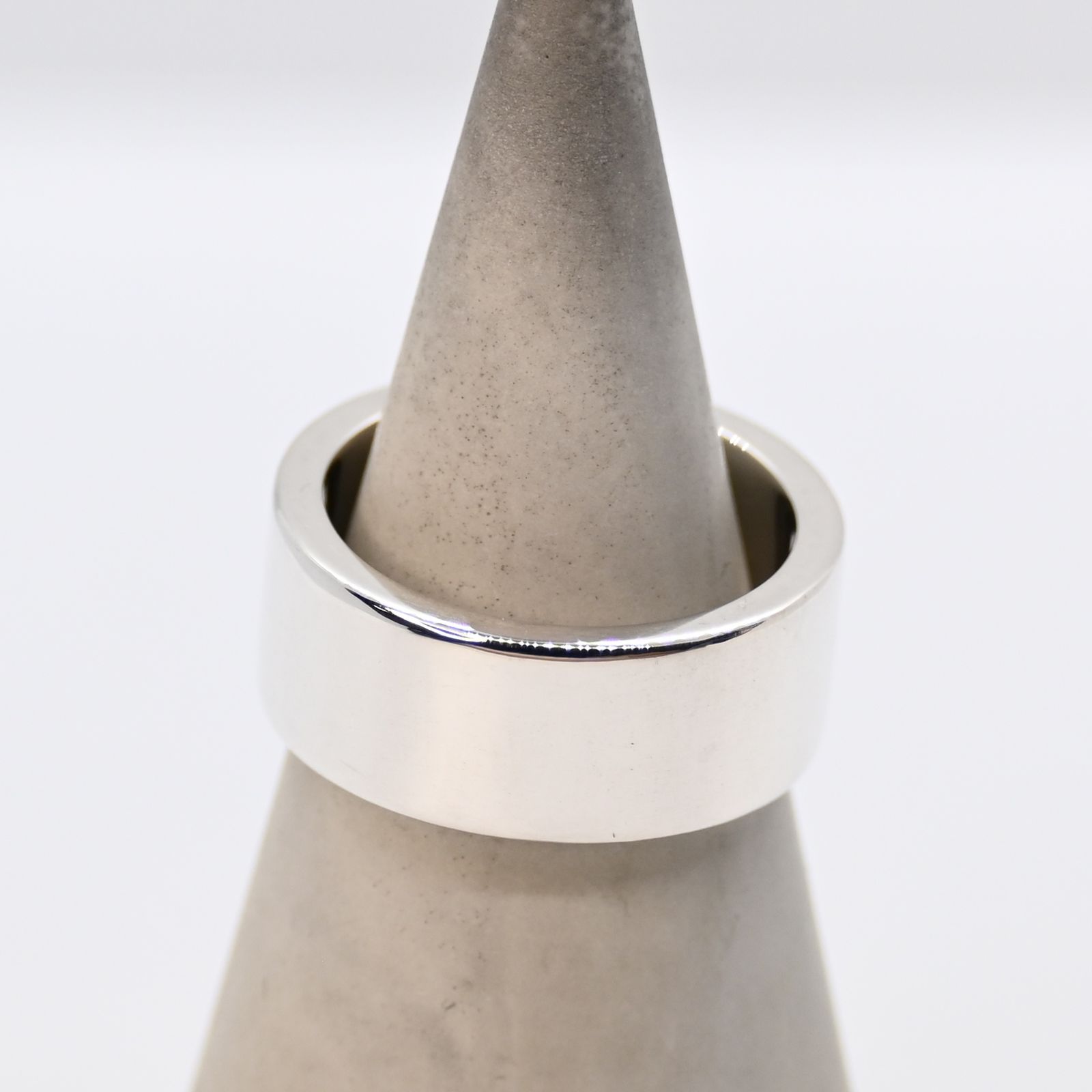 研磨済 GUCCI ロゴ プレーン シルバー リング 10号 Ag925 ピンキー WWW_SHINETEETH_COM