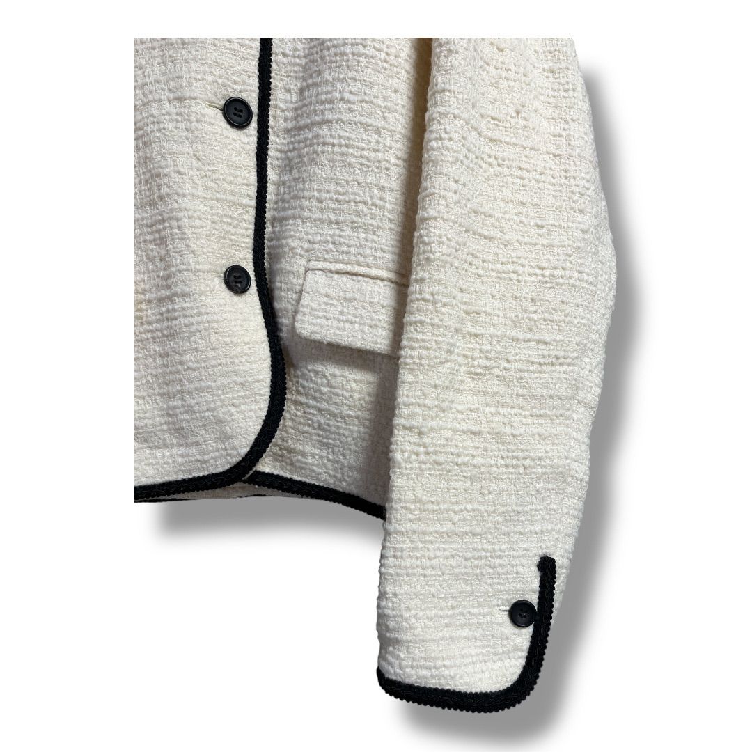 DES PRES ループヤーンドビー ノーカラージャケット フリーサイズ ウール ループヤーンドビー ノーカラージャケット | maison