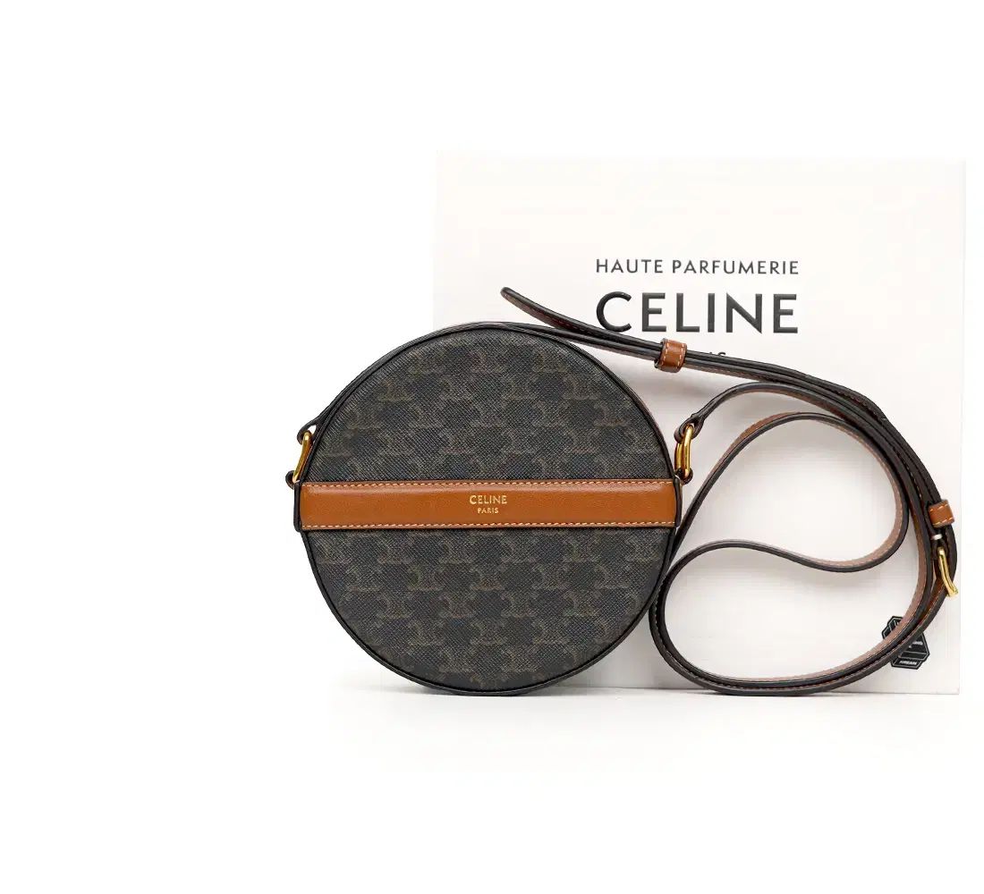 ブランド Celine セリーヌ トリオンフ ラウンドバッグ パース クロスバッグ 10G342CAM