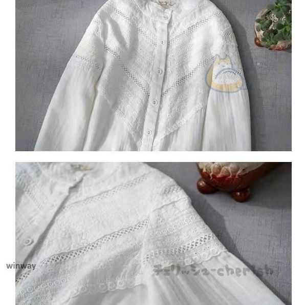 ブラウス シャツ 刺繍ブラウス きれいめ 長袖 レディース 秋 春 スタンドカラー 上品 綿99% 可愛い ドロップショルダー 40代 フリル 卒業式 ブラウス シャツ 刺繍ブラウス きれいめ 長袖 レディース 秋 春