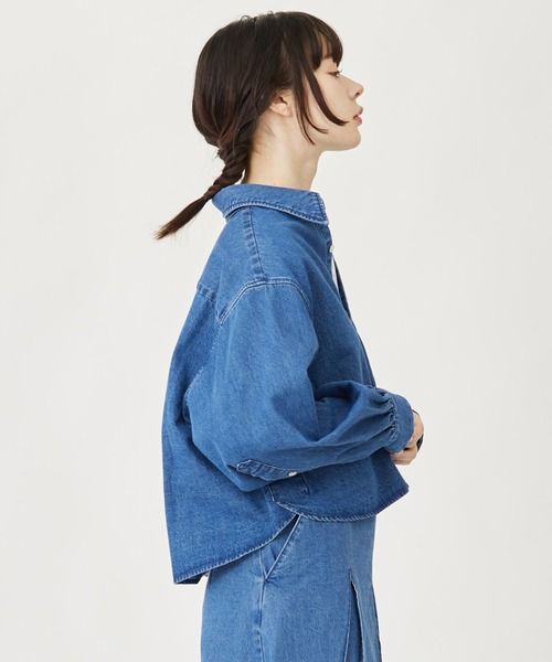 シャツ ブラウス ミルクフェド MILKFED レディース DENIM SHIRT 