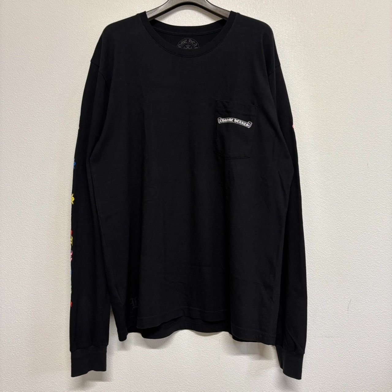 ほぼ未使用に近い状態クロムハーツMulti Color Cross Scroll CHROME HEARTS Cemetery Cross Multi Color Scroll Label クロム