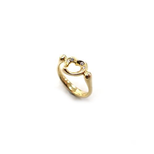 TIFFANY&Co. ティファニー 750 K18 ダイヤモンド オープンハート