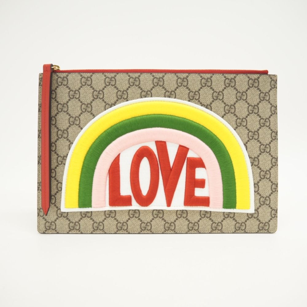 GUCCI/グッチ 476411 LOVE GGスプリーム クラッチバッグ マルチカラー