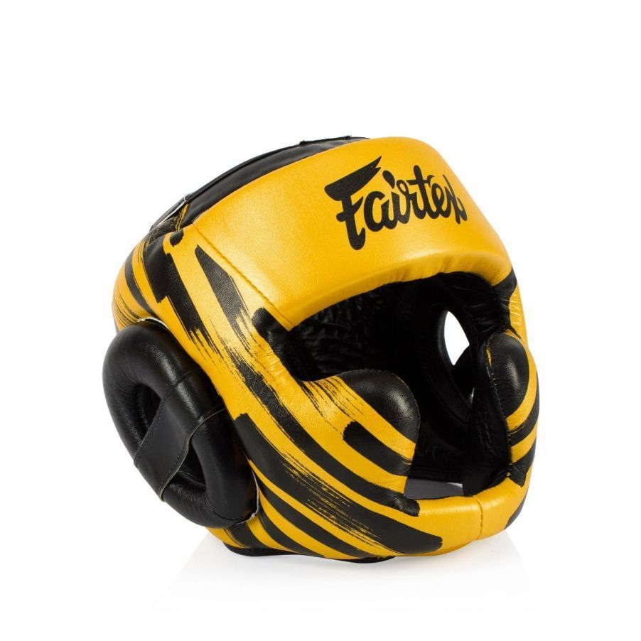 新品】Fairtex フェアテックス ヘッドギア HG16 lace up ゴールド