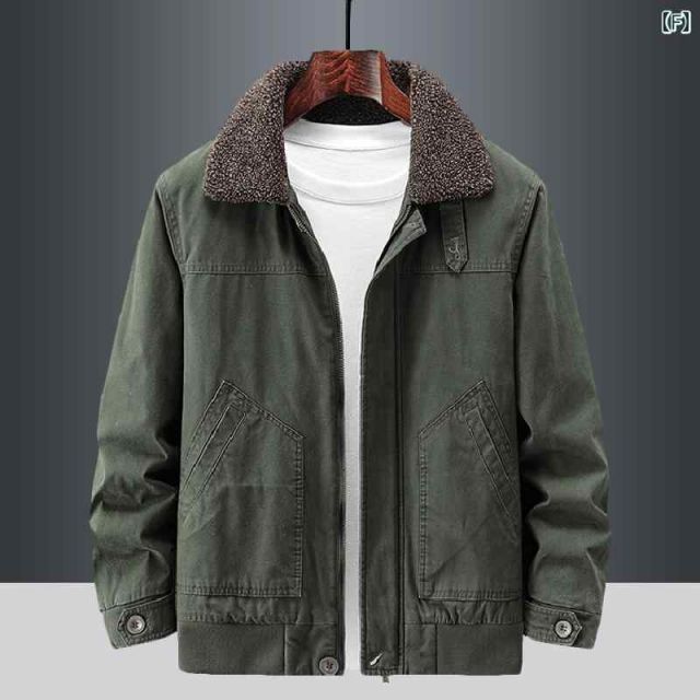 種類24 5XL1 F 818A-ミリタリーグリーン 秋冬 コーデ メンズ 服 シンプル ファッション オシャレ 大人 かっこいい 大きいサイズ ストリート 紳士服 ラム ベルベット ジャケット 綿 コート アメリカン ワークウェア MA1 フ KANDAIZUMI_COM