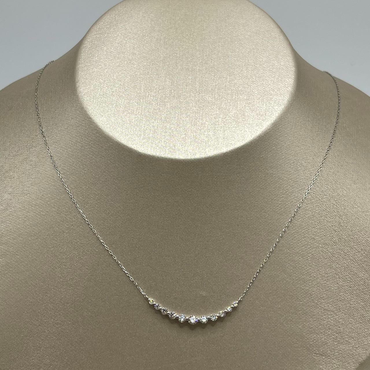 新品 PT850 プラチナジュエリー ネックレス ダイヤモンド0.5ct 高級 
