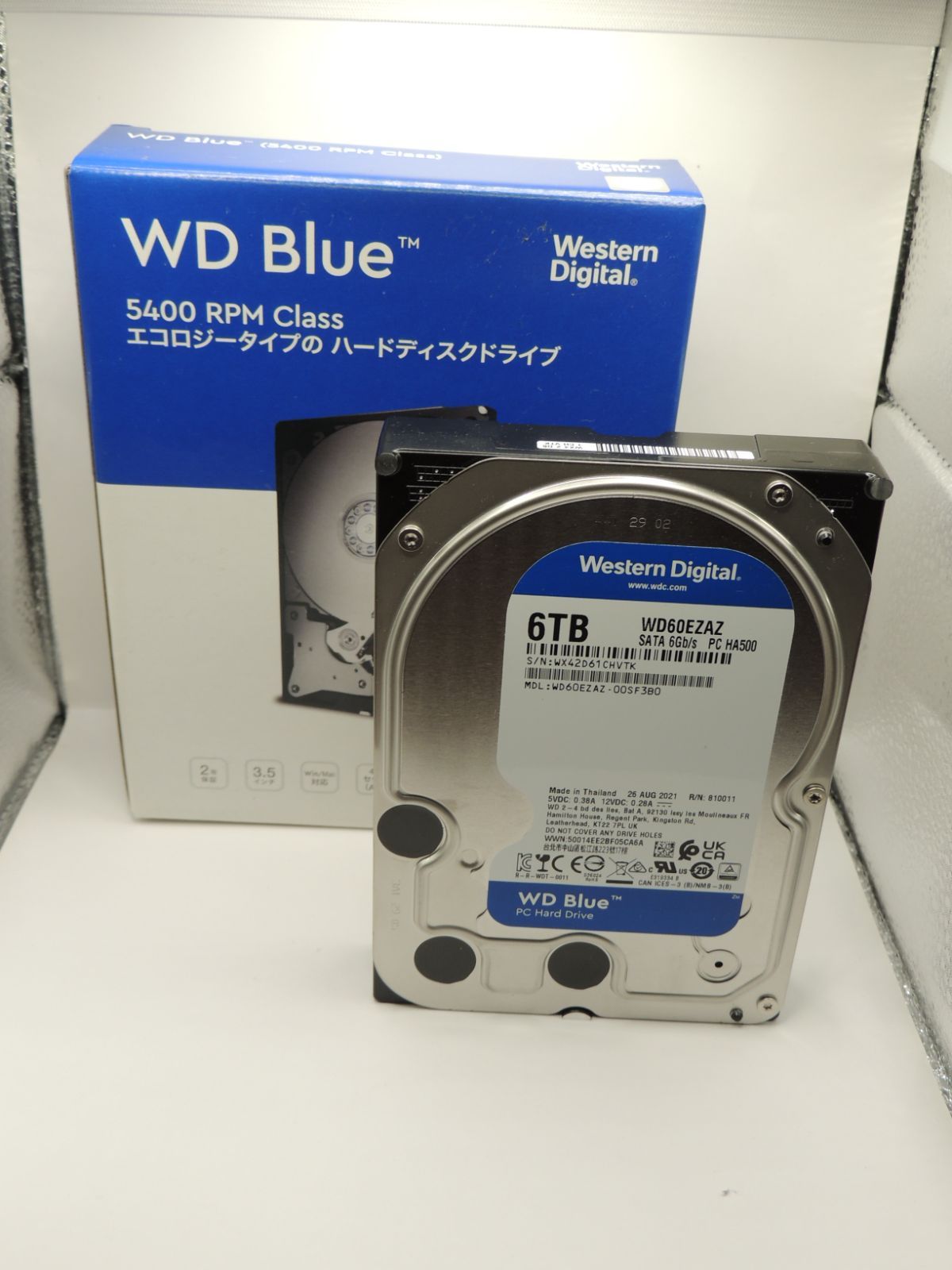 WD Blue 5400 RPM 3.5インチ HDD WD60EZAZ 6TB内蔵HDD 6TB Western 
