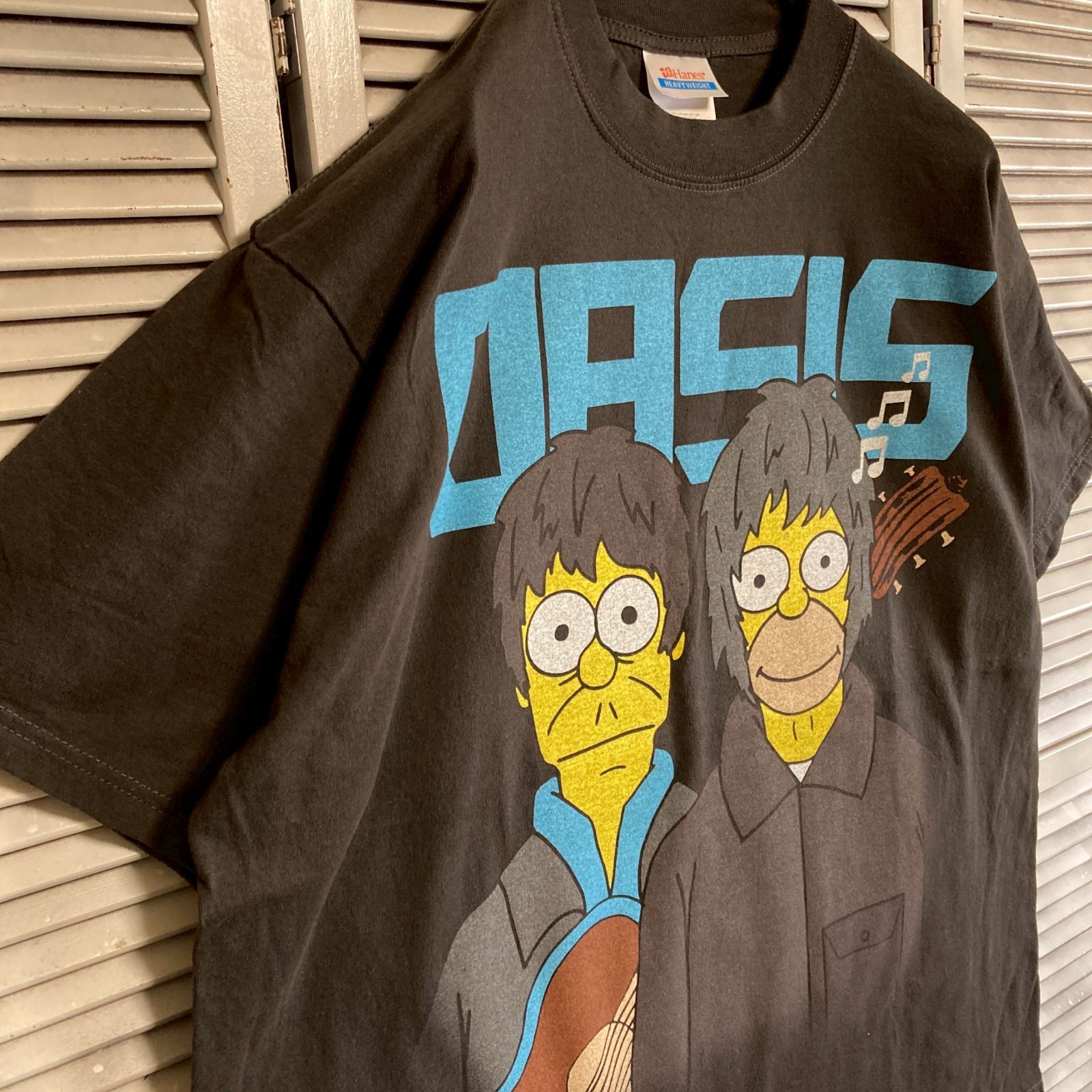 mm] BFND バンド Tシャツ 古着 黒 オアシス OASIS シンプソンズ