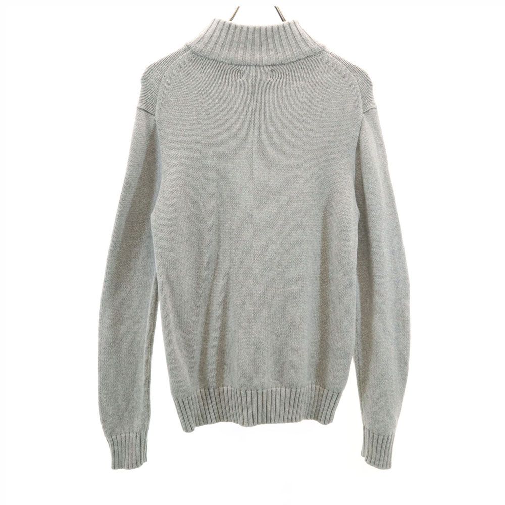 POLO ラルフローレン ハーフジップ ニット グレー L