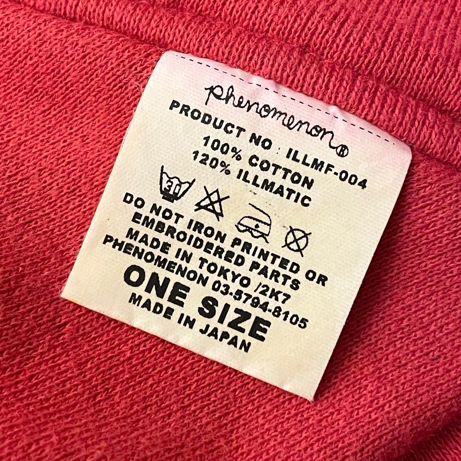 MADE IN JAPAN製 PHENOMENON 2007年モデル スウェットフードマフラー