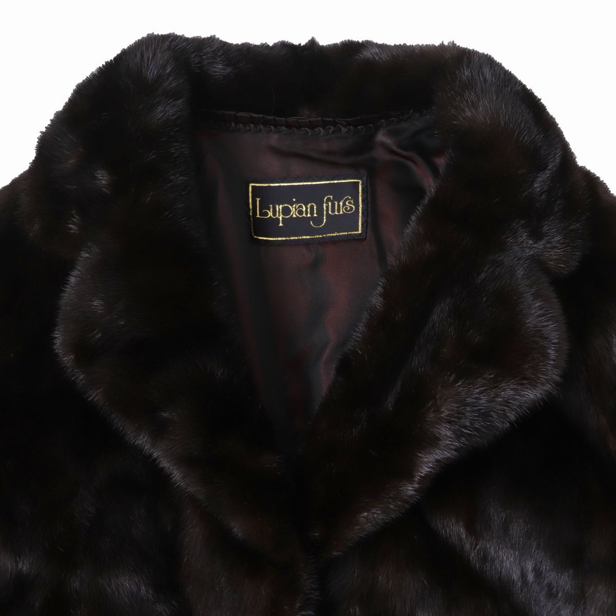 毛並み美品☆LUPIAN FUR ルピアンファー MINK ミンク 逆毛 本毛皮
