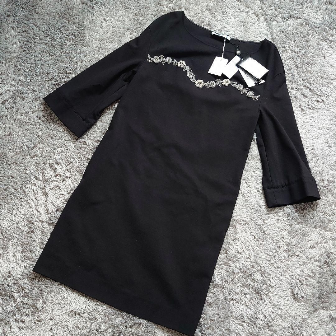 BLUMARIN ワンピース ♥ タグ付き ビジュー 装飾 ブルマリン ブラック