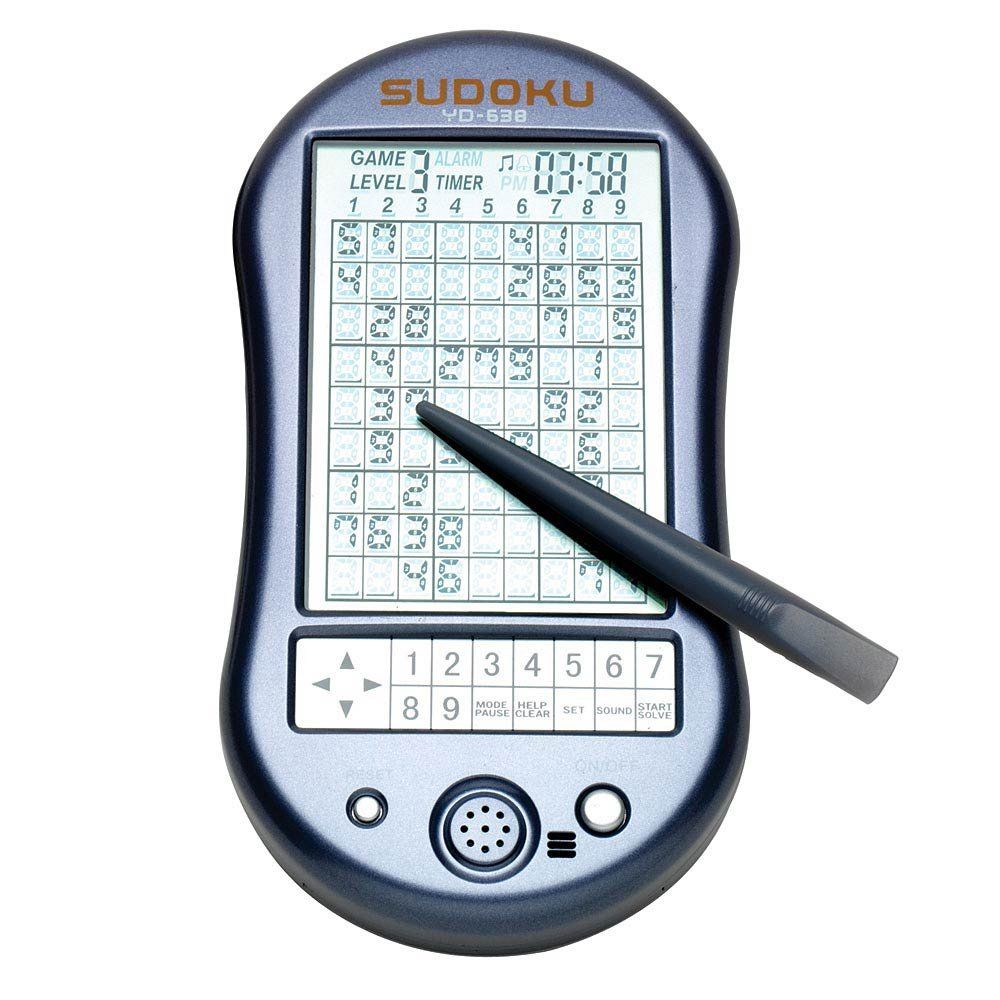Bits and Pieces – デラックスSudoku Handheld Game – 電子ポケットサイズSudokuゲーム、LEDスクリーン、素晴らしいギフト – メジャー2 – 3 / 4 