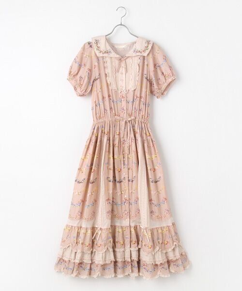 美品✨ピンクハウス　le langage des fleurs ptワンピース セール】 le langage des fleurs ptワンピース （ロング・マキシ