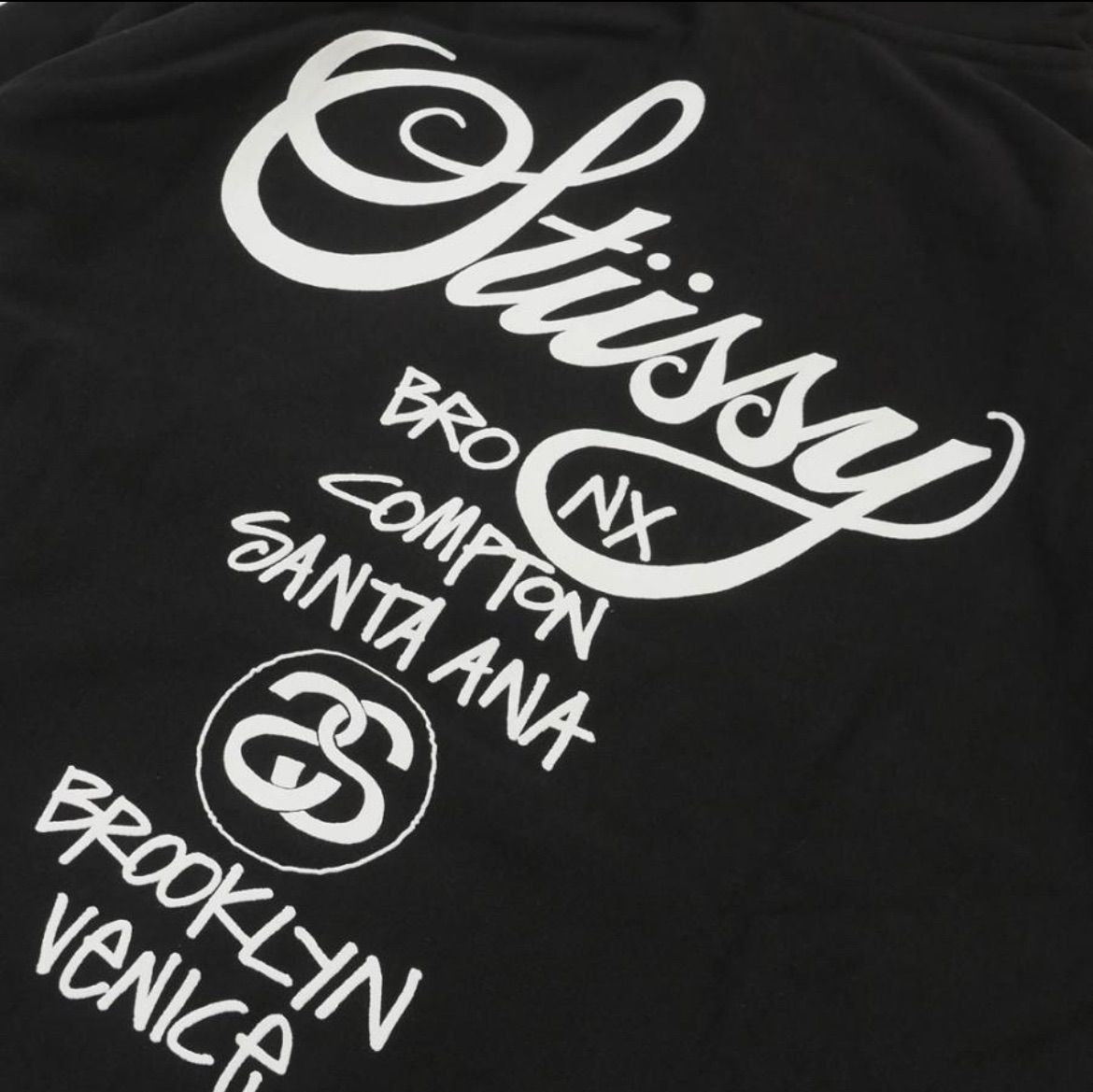 ステューシー STUSSY WORLD TOUR ZIP HOOD ワールドツアー