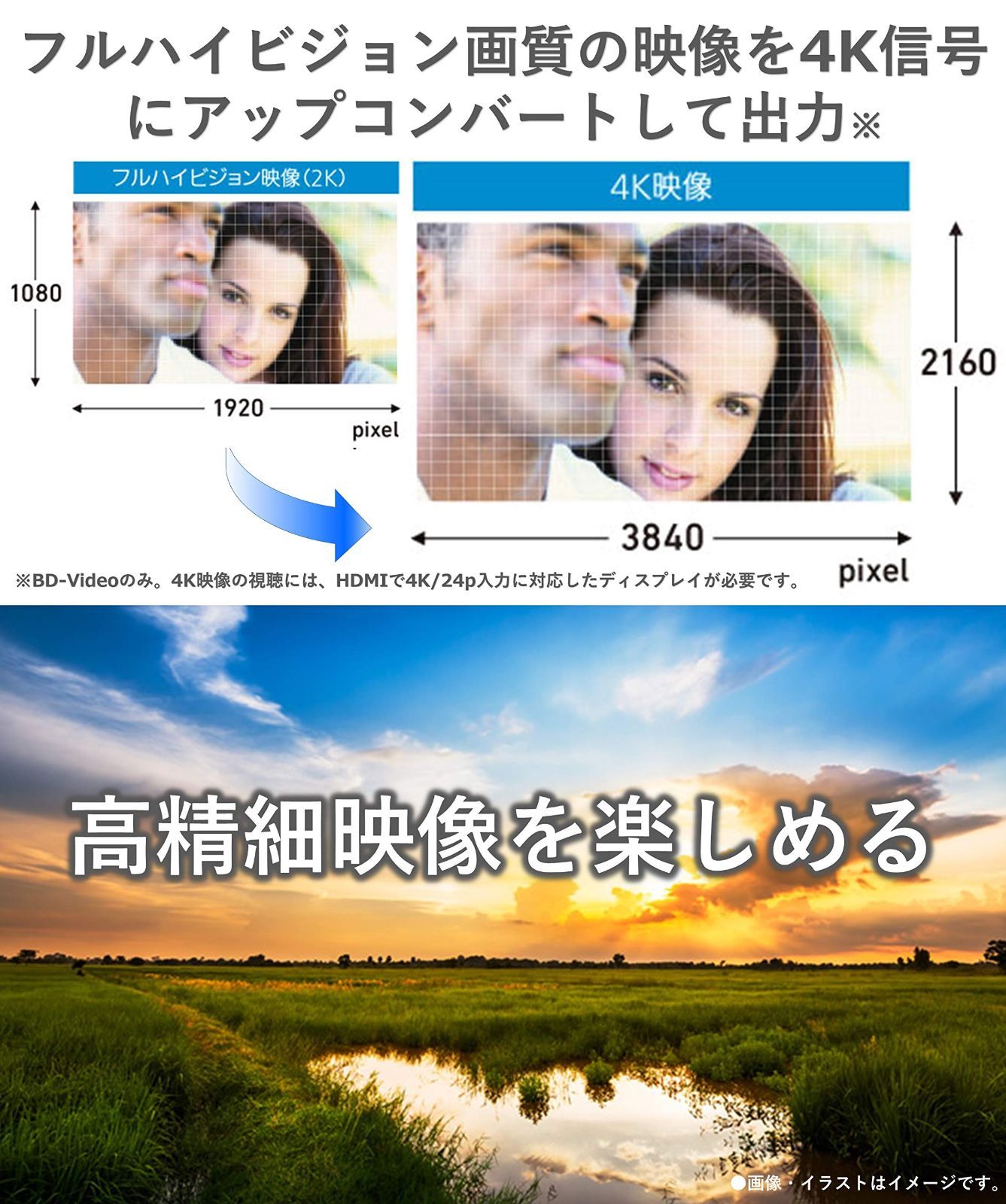 パナソニック ブルーレイプレーヤー 4Kアップコンバート対応 DMP-BDT180-K ネット動画 YouTube Netflix 対応