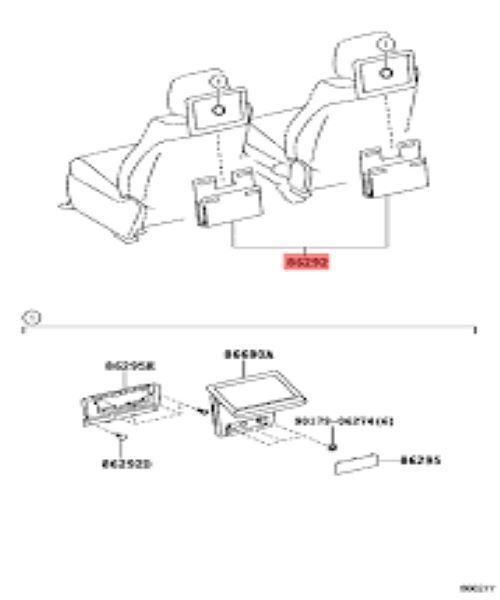 テレビ mizu トヨタ ランドクルーザー 300 200 テレビジョンセット カバー