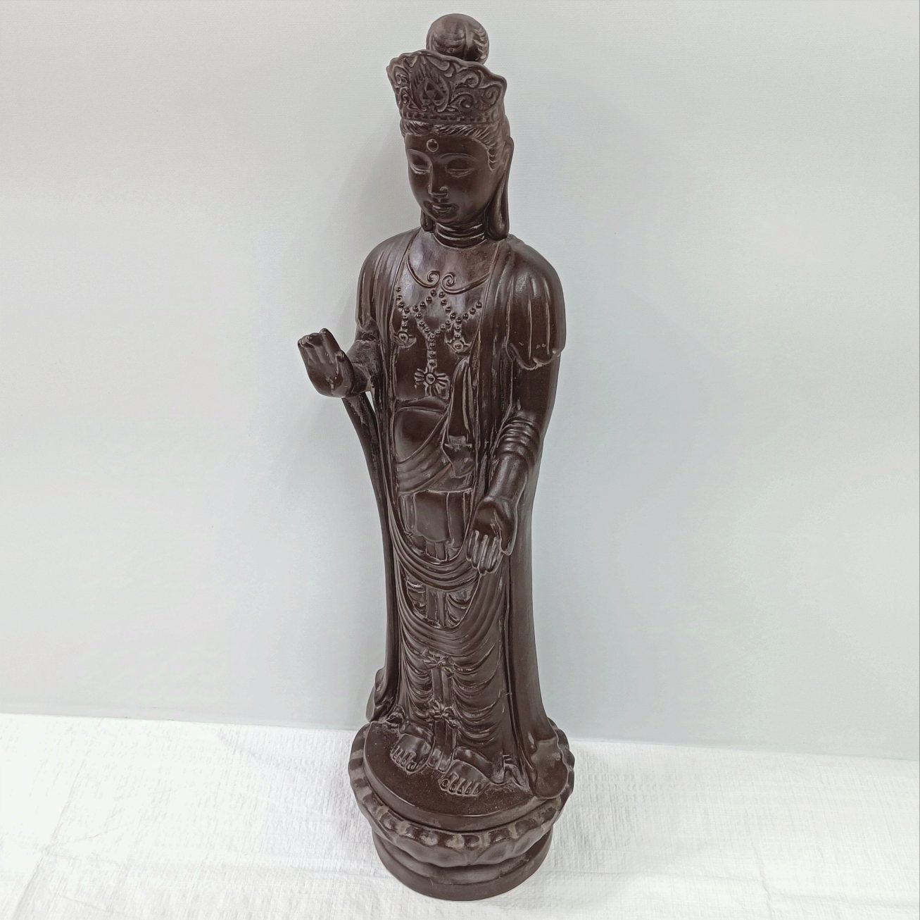 時代物 信楽焼 伝統工芸師 水山作 陶器製 大型観音像 時代物 信楽焼 伝統工芸師 水山作 陶器製 大型観音像 - メルカリ