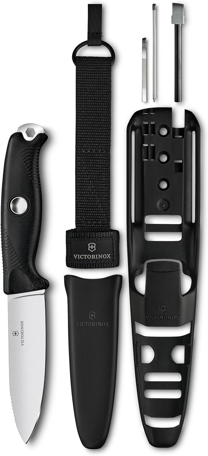 VICTORINOX(ビクトリノックス) ベンチャー スイス・アーミーナイフ 多機能 ナイフ アウトドア キャンプ シースナイフ フルタング構造 キャリーループ付き スイス製ナイフ 【国内正規品】