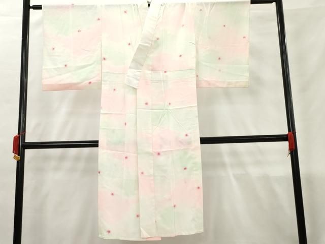正絹　高級　長襦袢　無双仕立　花霞文　よろけ暈し文　✨小柄な方　腰回りゆったり Yahoo!オークション - 平和屋-こころ店 長襦袢 無双仕立て 霞文