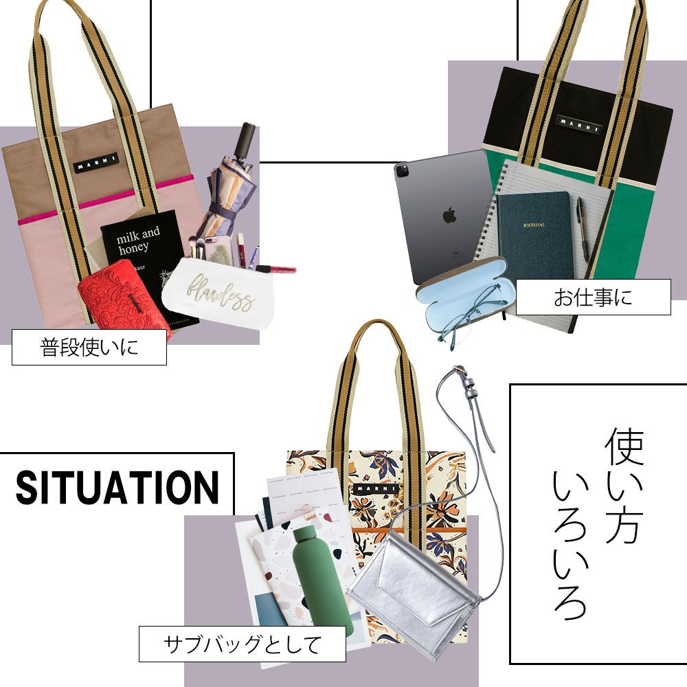 マルニ フラワー カフェ MARNI FLOWER CAFE レディース カバン カラー 